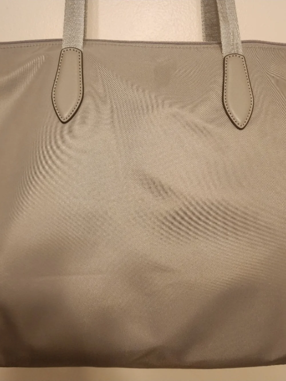 kate spade gray nylon tote with logo